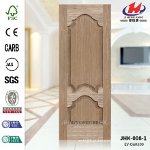 JHK-008-1 Europa Design Textura Straight Veneer Fabricação Painel de porta MDF